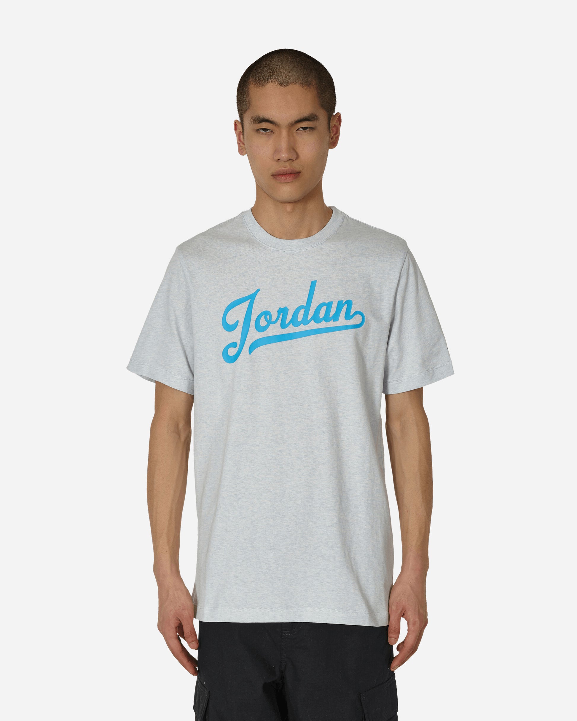 Nike Jordan M J Flt Mvp Wm Ss Crew Pure Platinum/Blue T-Shirts Shortsleeve FN5958-043