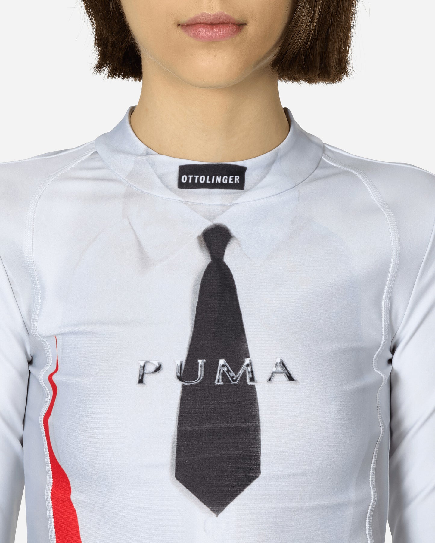 Ottolinger Wmns Puma X Ottolinger Slim Longsleeve Puma White Puwt T-Shirts Longsleeve 625752 02