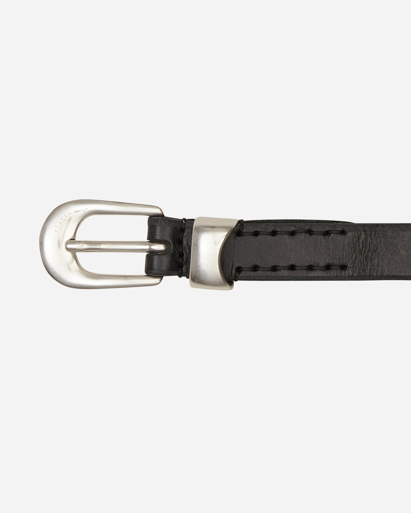 Our Legacy 2 Cm Card Deck Belt Black Bridle Leather Belts Belt A22482BB 001