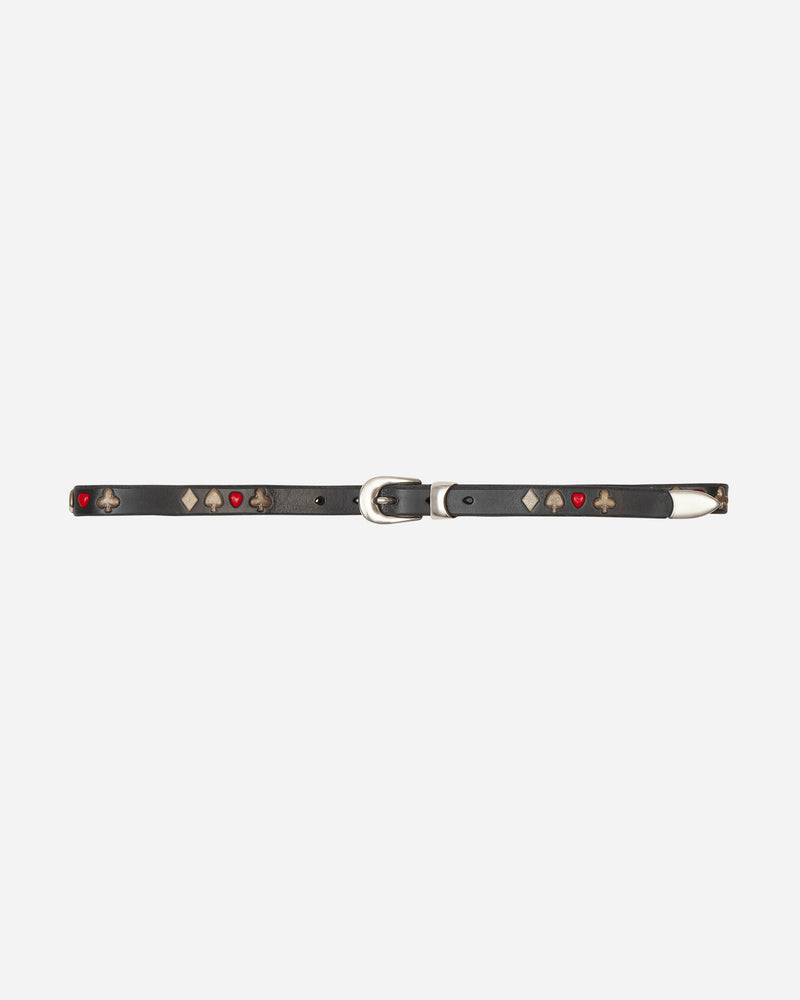 Our Legacy 2 Cm Card Deck Belt Black Bridle Leather Belts Belt A22482BB 001