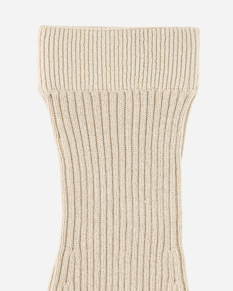 Our Legacy Wmns Knitted Gaiter Ghost Attic Rustic Cotton Underwear Socks A2243GG 001