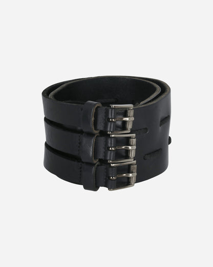 Pezze Vintage Black Belt With Three Buckles Black Belts Belt 67247 1