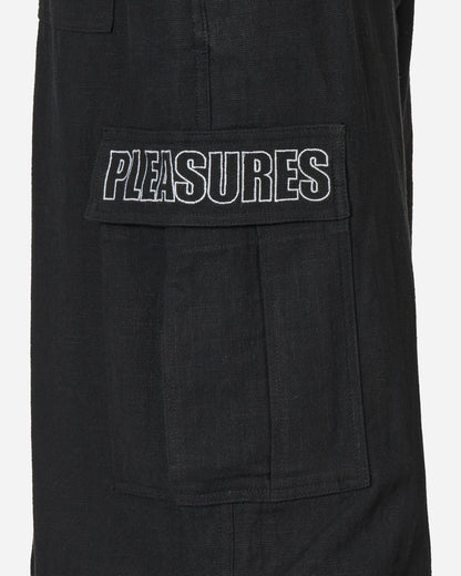 Pleasures Visitor Wide Cargo Black Pants Cargo 9010400 BLACK