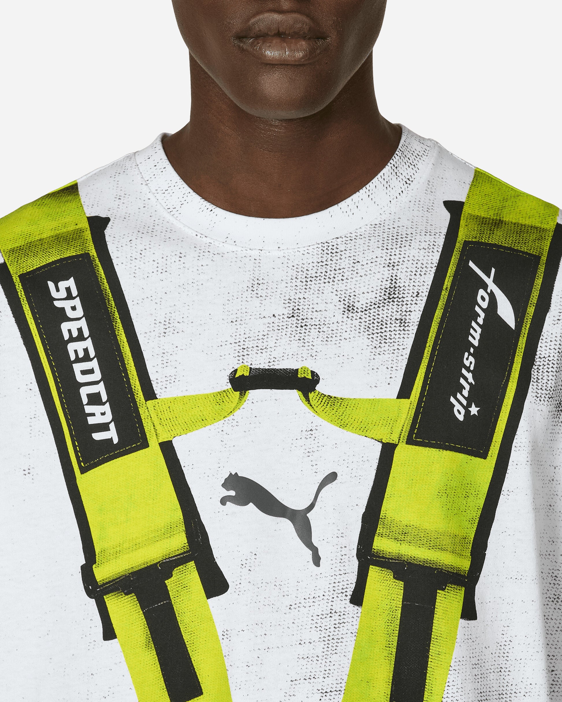Puma Puma X Asap Rocky Distressed Seat Belt T-Shirt Lime Pow T-Shirts Shortsleeve 631040-02