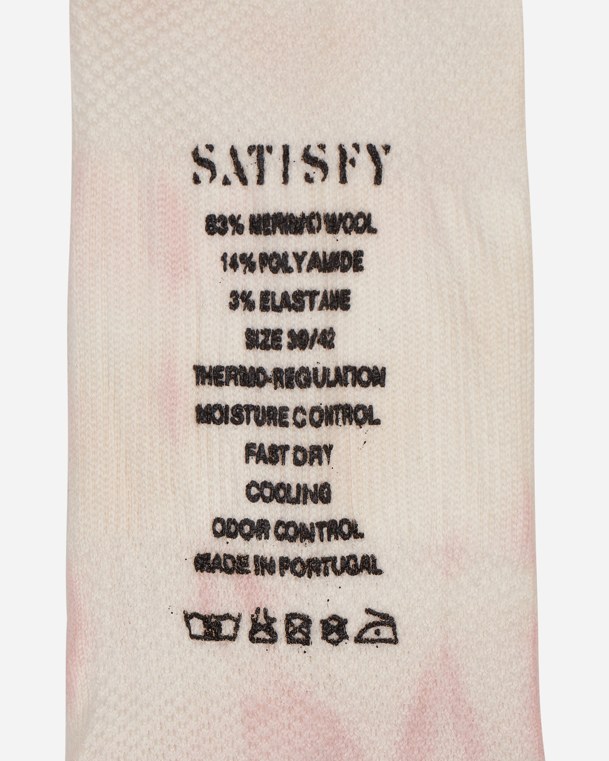 Satisfy Merino Tube Socks Rock Salt Tie-Dye Underwear Socks 5110 RS