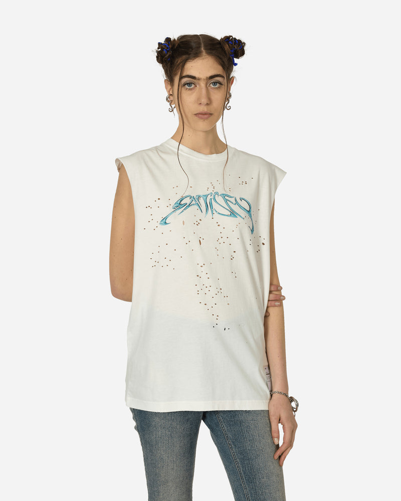 Satisfy Mothtech Muscle Tee Off-White T-Shirts Top 11005 OW-SP