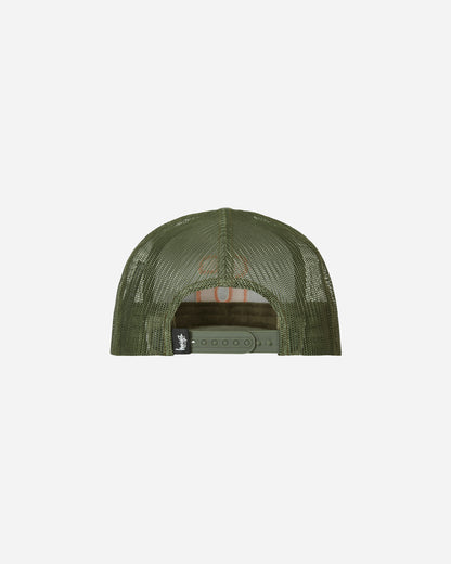 Stüssy Big S Trucker Cap Olive Hats Caps 1311132 0403