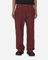 Stüssy Big Ol Jean Washed Canvas Wine Pants Denim 116618 0606