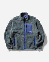 Stüssy Sherpa Reversible Jacket Bluestone Coats and Jackets Fleece Jackets 118529SJ 2604