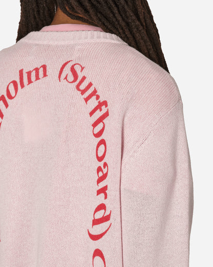 Stockholm (Surfboard) Club Knit Sweat Pink Knitwears Sweaters U2000004 1