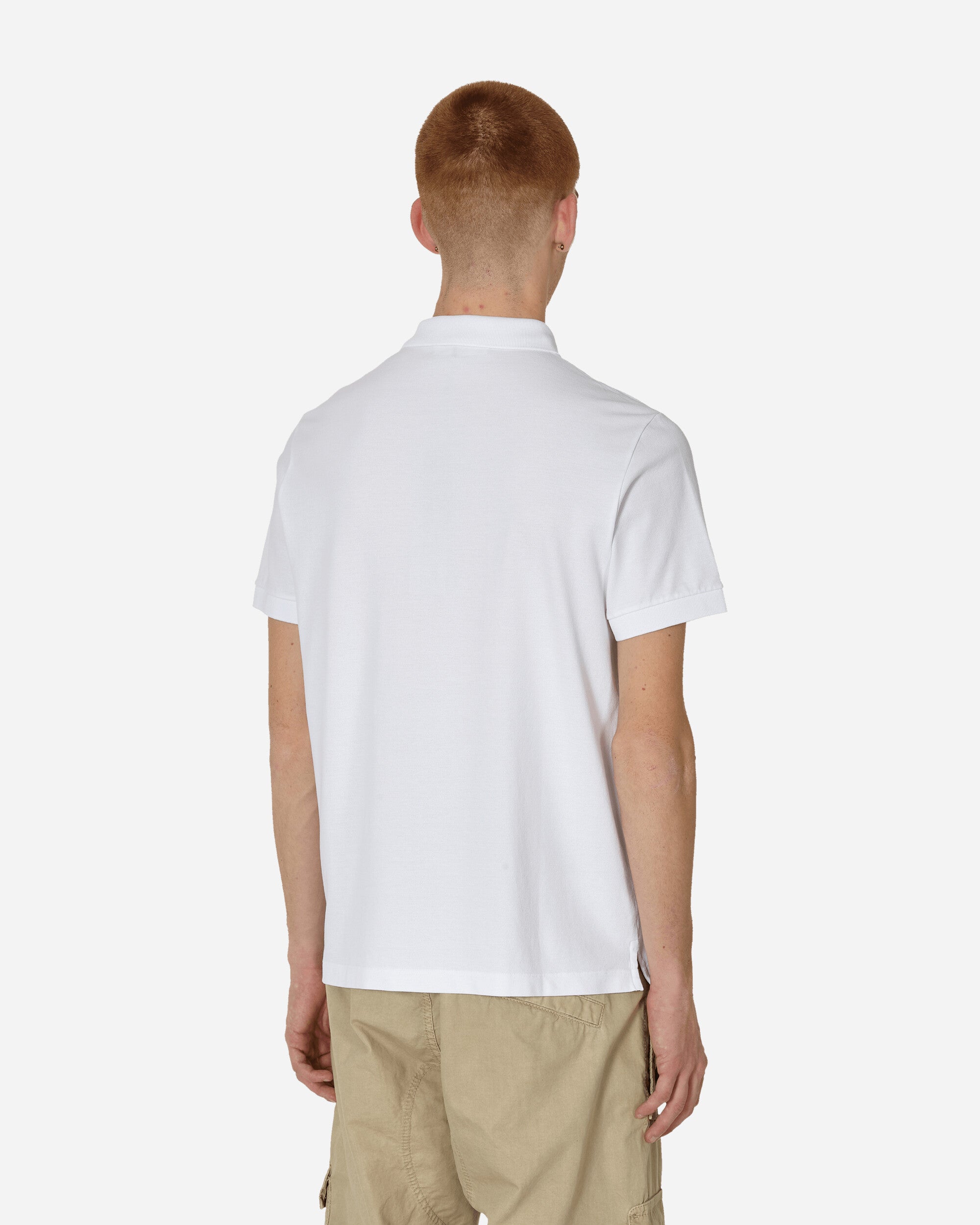 Stone Island Polo M Corta Slim Fit White T-Shirts Polo 80152SC17 A0001
