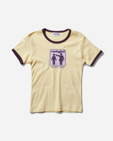 Stray Rats Wmns Stupid Bitch Ribbed Ringer Tee Purple T-Shirts Shortsleeve SRT1237 PURPLE