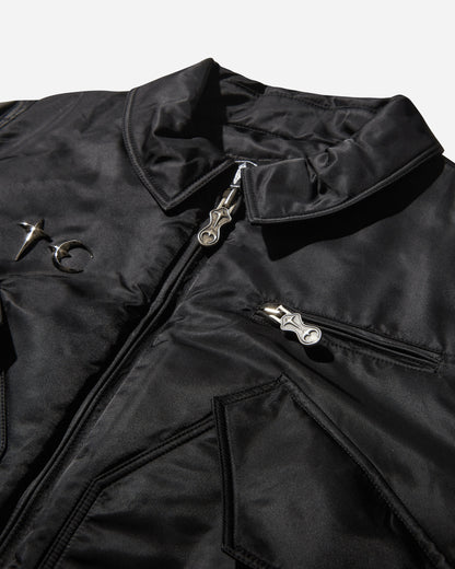 Thug Club A Wingless Bird Bomber Jacket Black Coats and Jackets Bomber Jackets TC24JP1201 BLACK