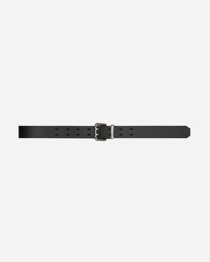 Unaffected Double Pin Leather Belt Black Belts Belt UN24SSAC03 BLACK