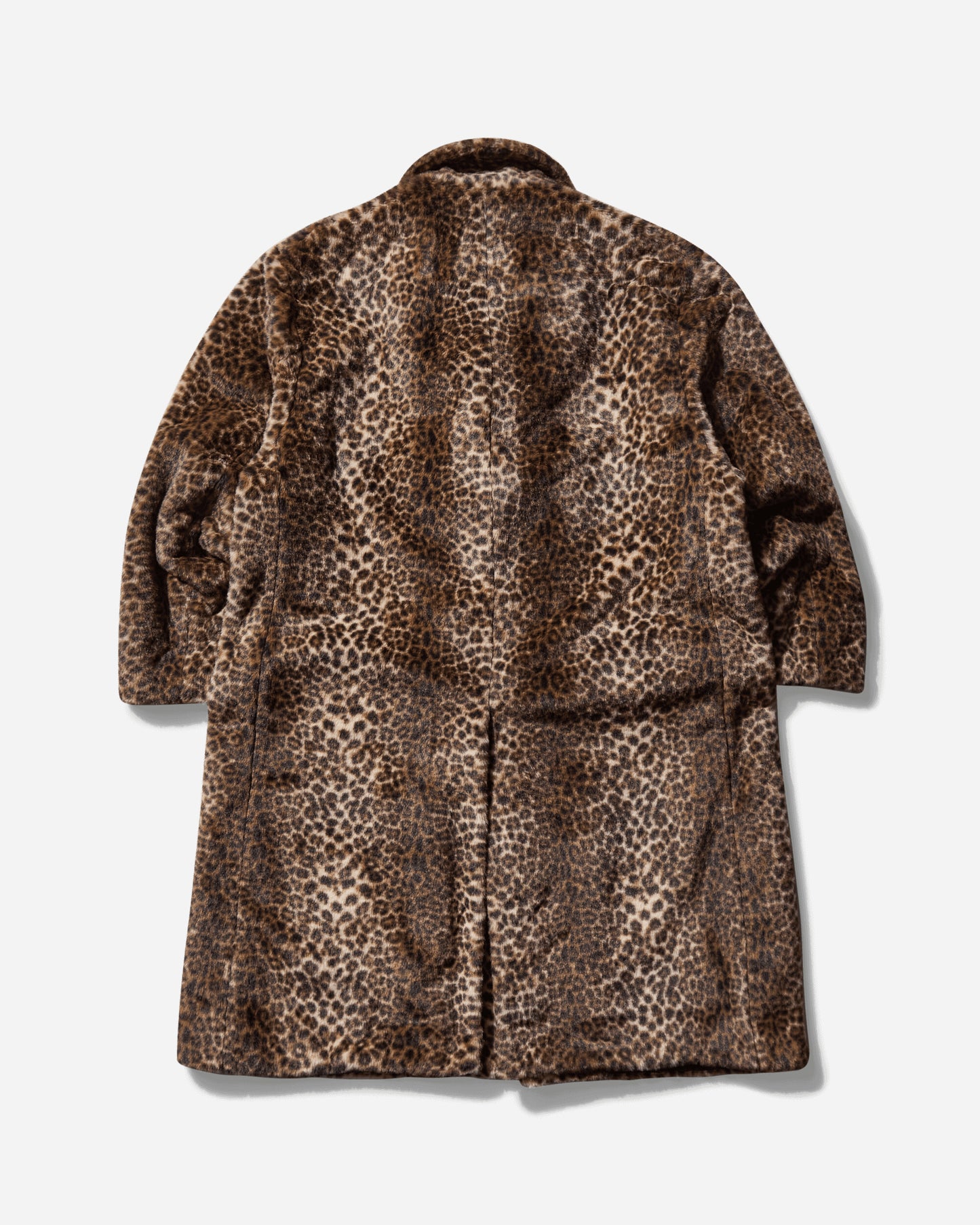 WACKO MARIA Leopard Fur Chesterfield Coat Beige Coats and Jackets Coats 24FW-WMO-CO06 BEIGE