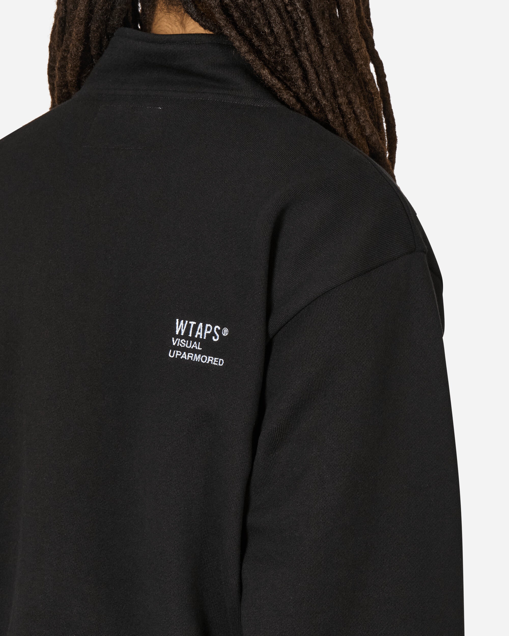 WTAPS Dt Cut & Sewn Black Sweatshirts Fleece 241ATDT-CSM05 BLK