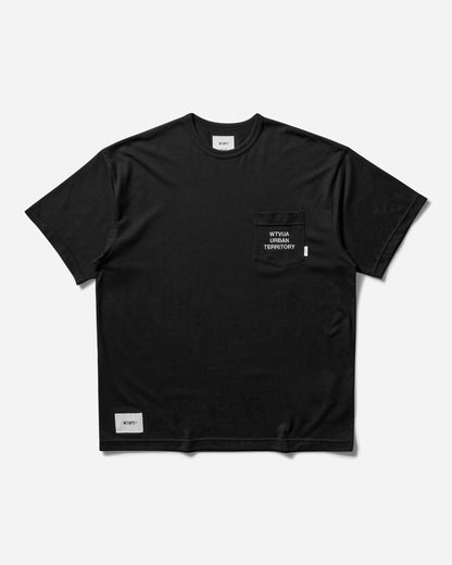 WTAPS Cut & Sewn 15 Black T-Shirts Shortsleeve 242ATDT-CSM15 001