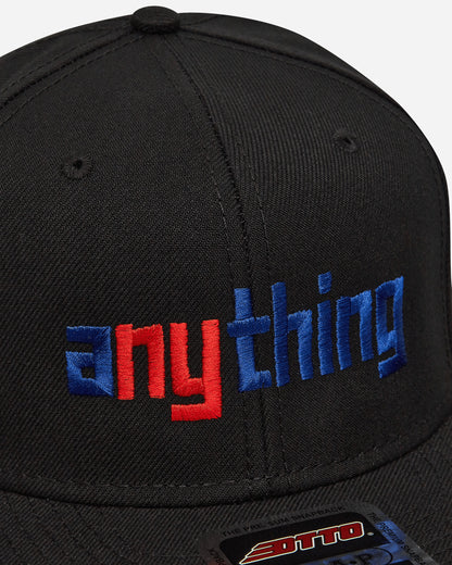 aNYthing Speedball Logo Flat Brim Black Hats Caps ANY-100 BK