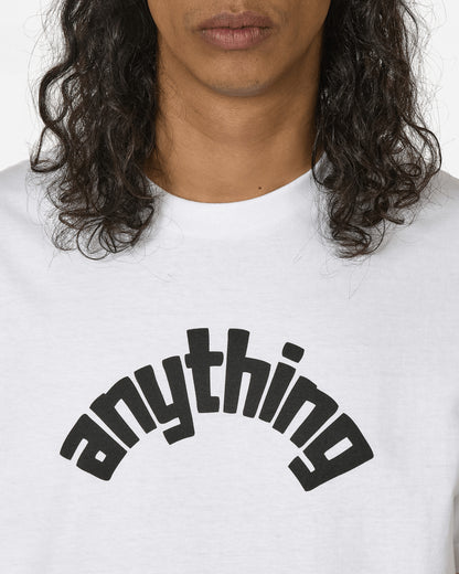 aNYthing Curved Anything Logo T-Shirt White/Black T-Shirts Shortsleeve ANY-058 WHB
