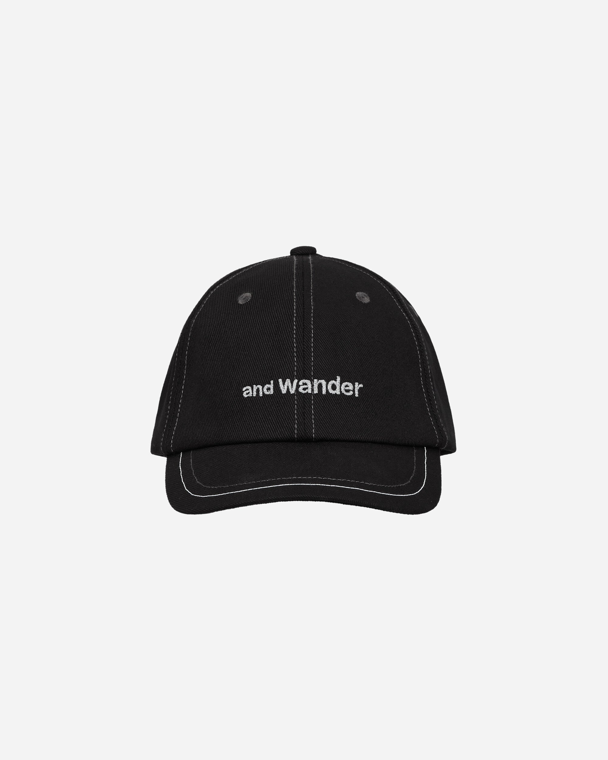 and wander Cotton Twill Cap Black Hats Caps 5744986235 010