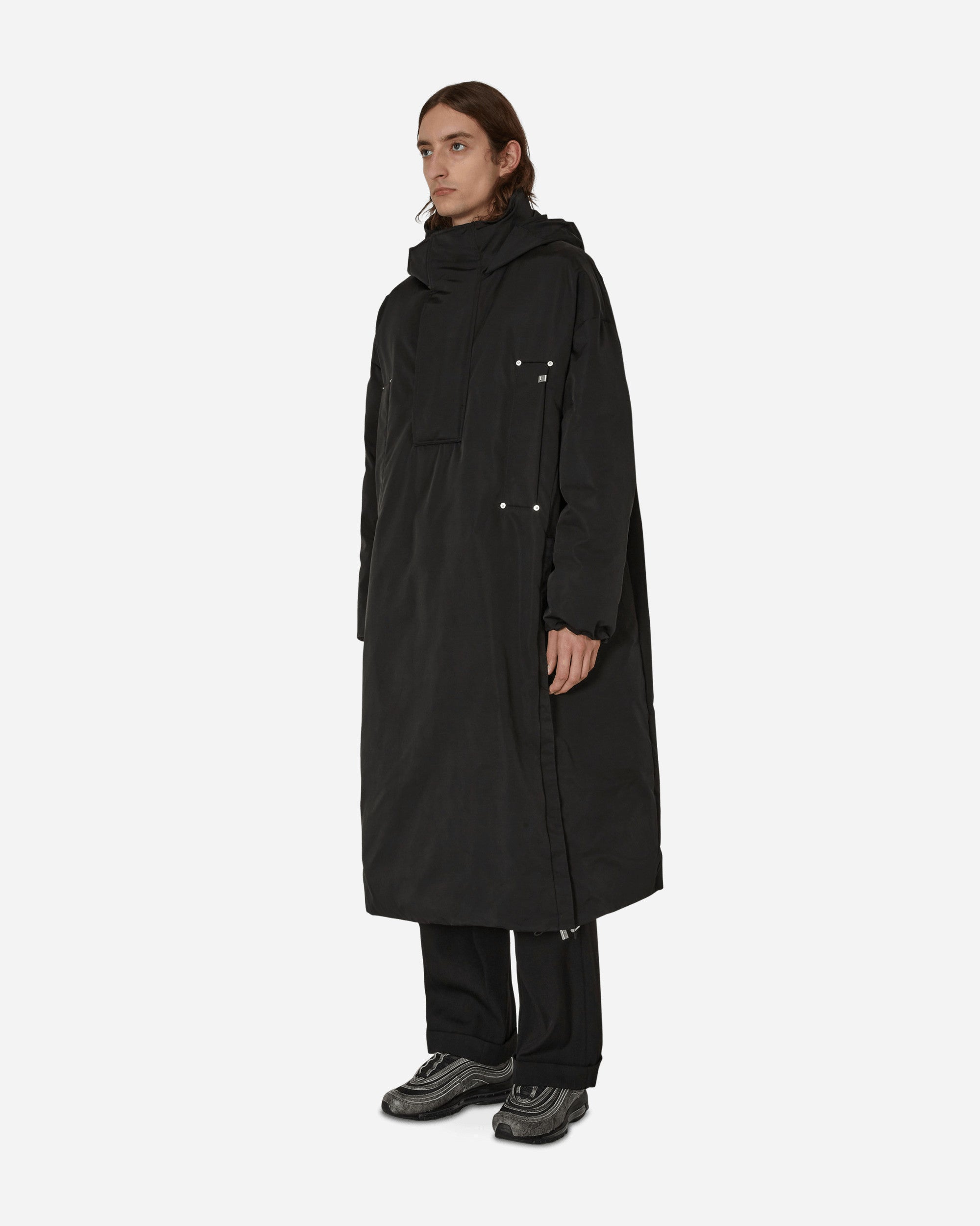 1017 Alyx 9SM Nylon Pullover Puffer Coat Black Coats and Jackets Coats AAMOU0316FA01 BLK0001