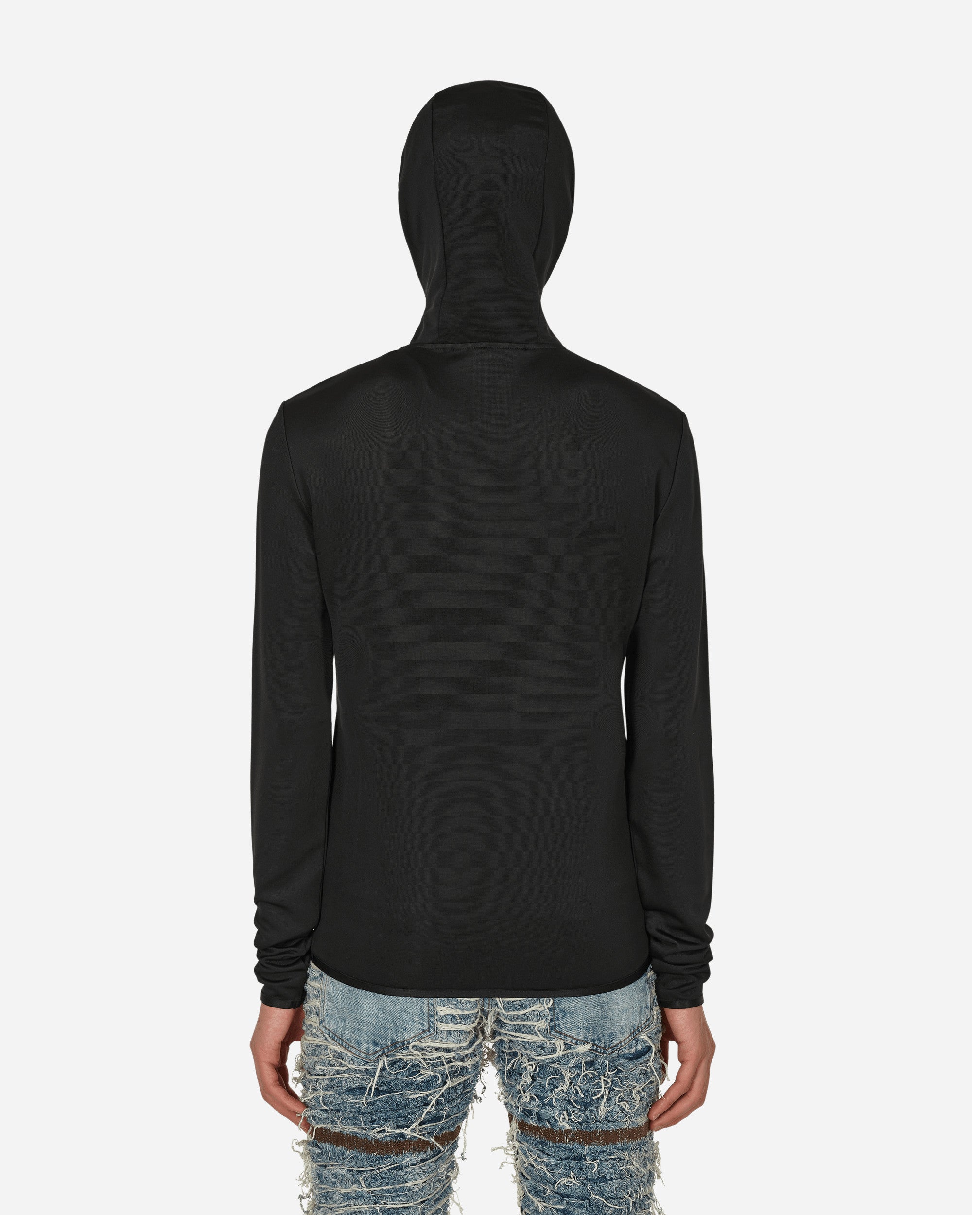 1017 Alyx 9SM Hooded Zip Top Black T-Shirts Longsleeve AAMTS0309FA01 BLK0001