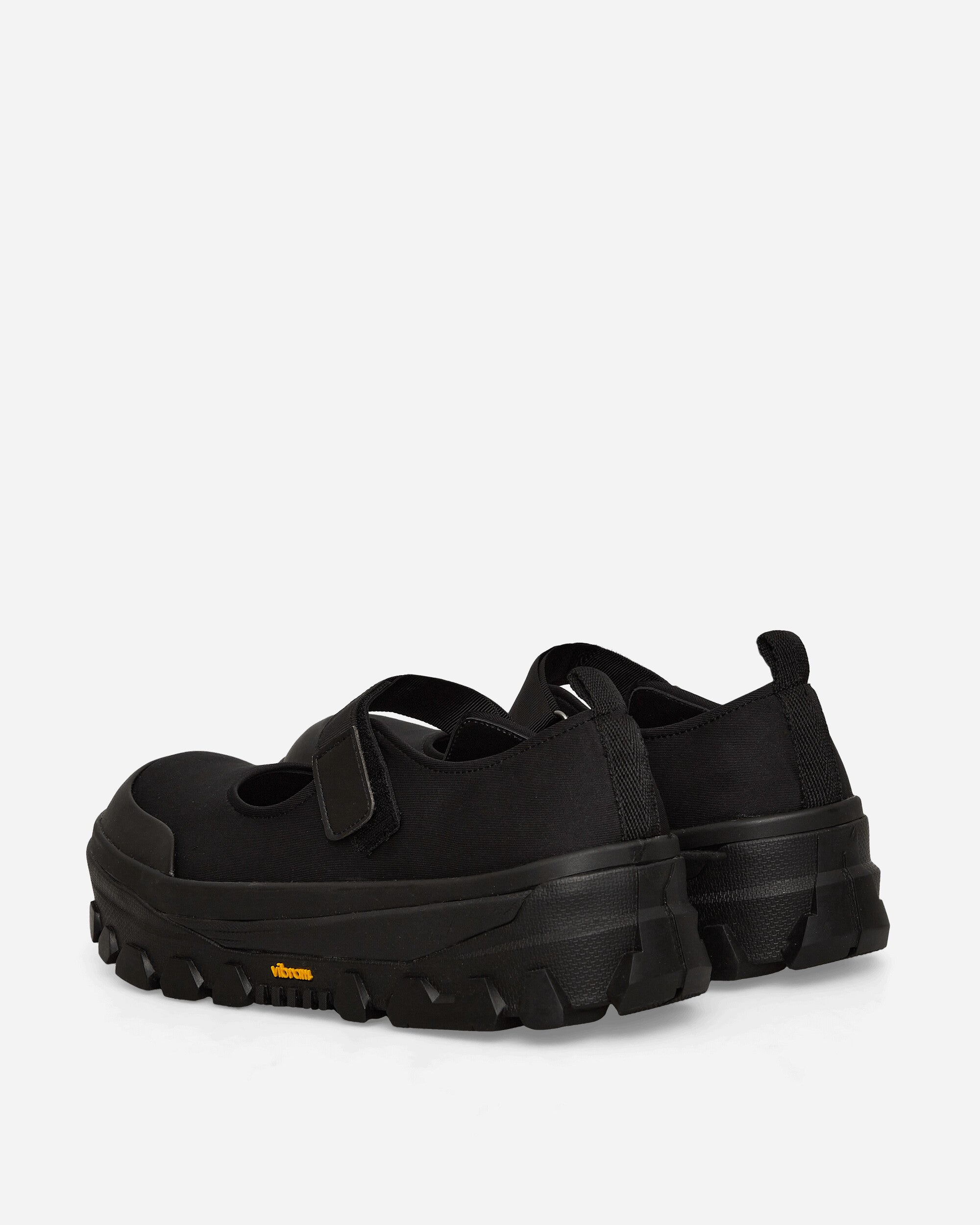 AMOMENTO Vibram Mary Jane Black Classic Shoes Flat Shoes AM23FWM01SS 001