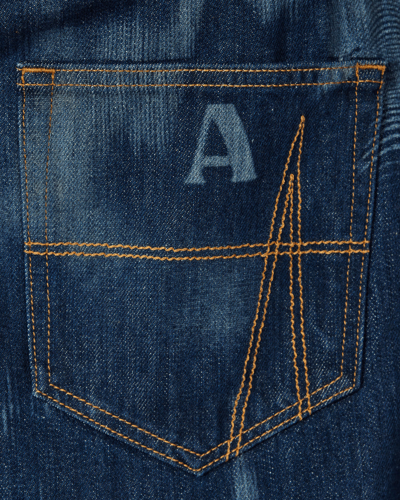 Ahluwalia Signature Low Rise Jeans Indigo Pants Denim AHLU-DE003AW23-FA154 IN
