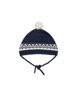 Bode Bobble Navy/Cream Hats Beanies MR24AC24W001 424