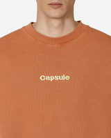 Capsule Rust Capsule Logo Crewneck Rust Pigment Sweatshirts Crewneck CAPRUSTLOGOCREW ORANGE