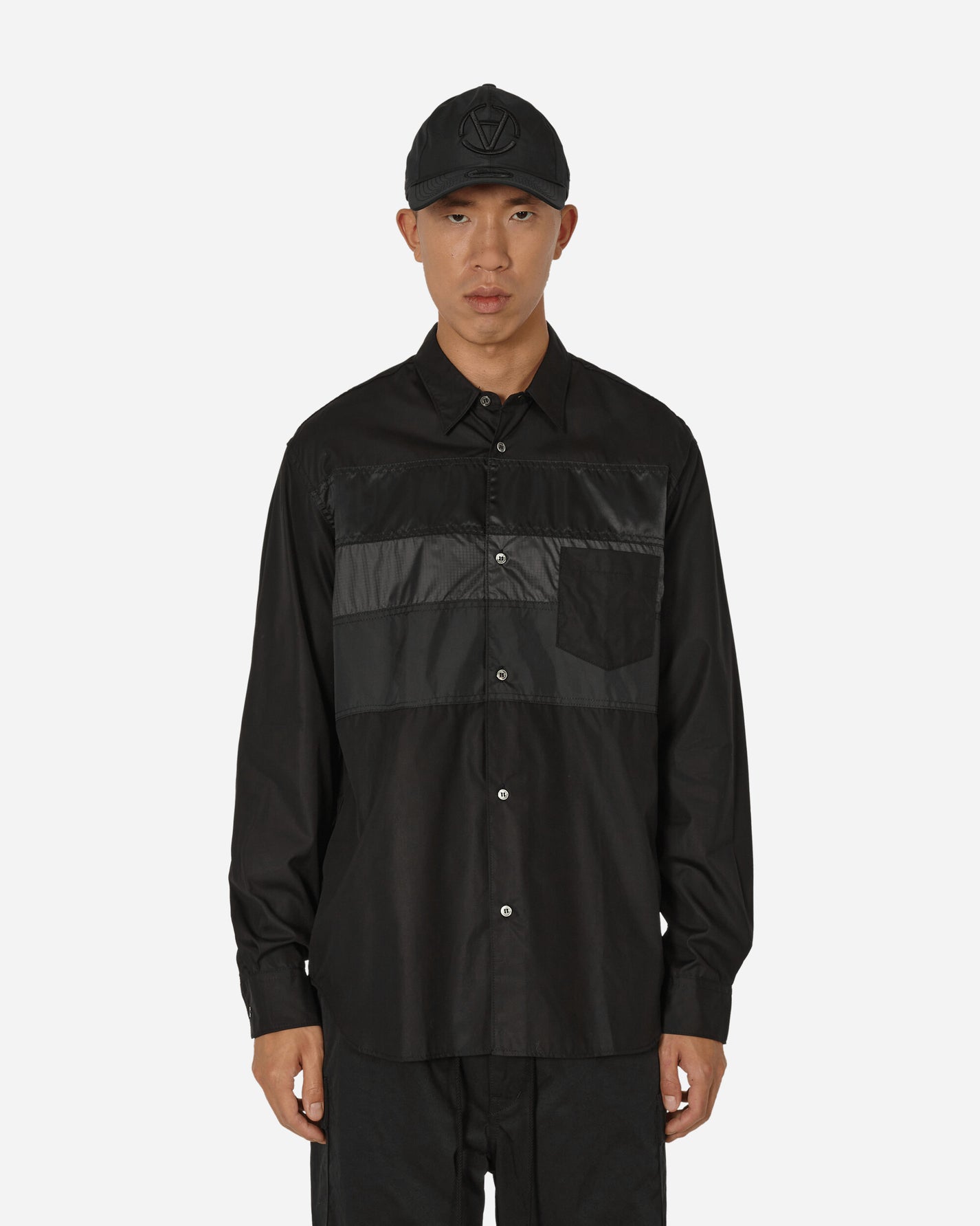 Comme Des Garçons Homme Men'S Shirt Black Mix Shirts Longsleeve Shirt HL-B001-W23 1
