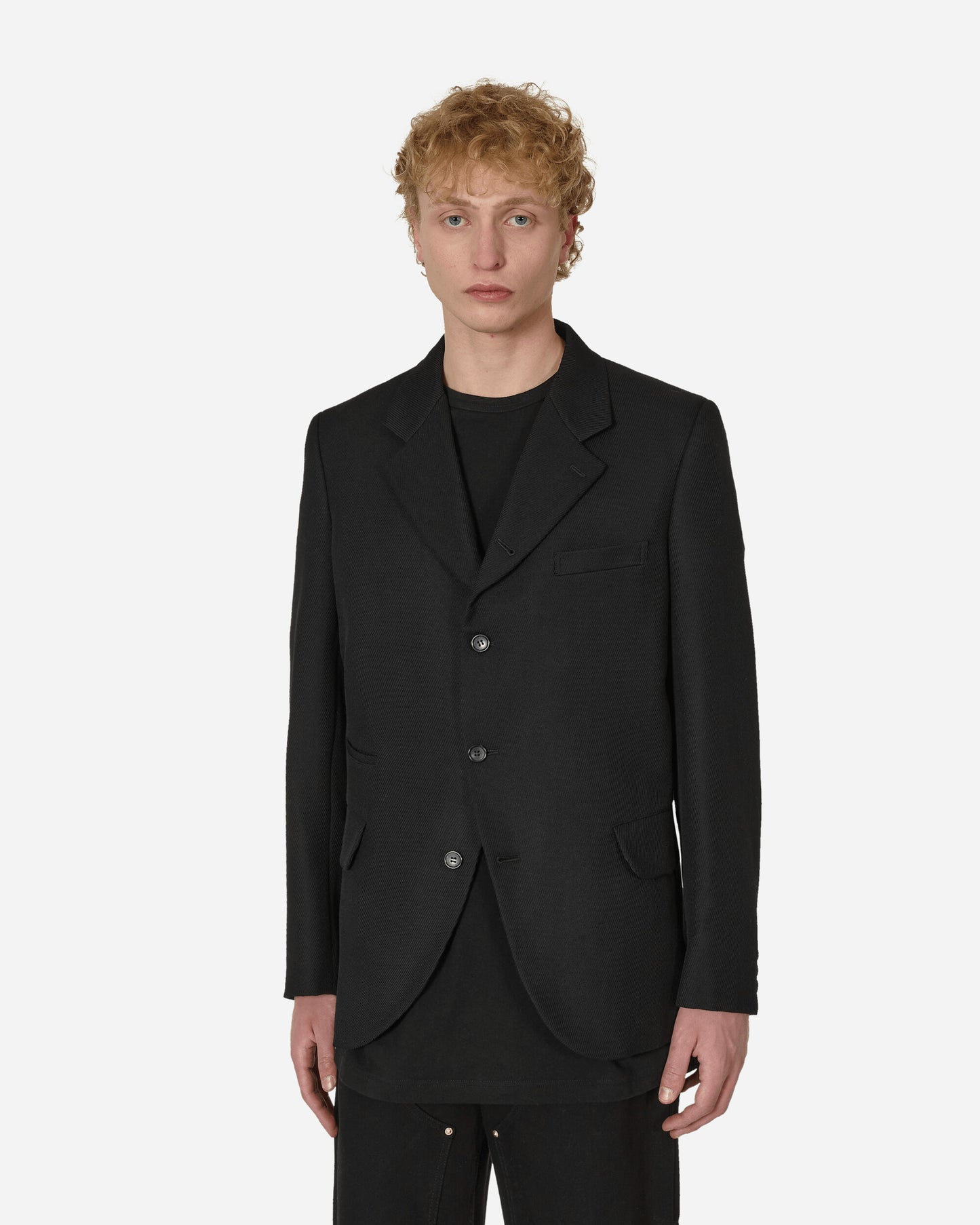 Comme Des Garçons Homme Plus Men'S Jacket Black Coats and Jackets Blazers PK-J017-051 1