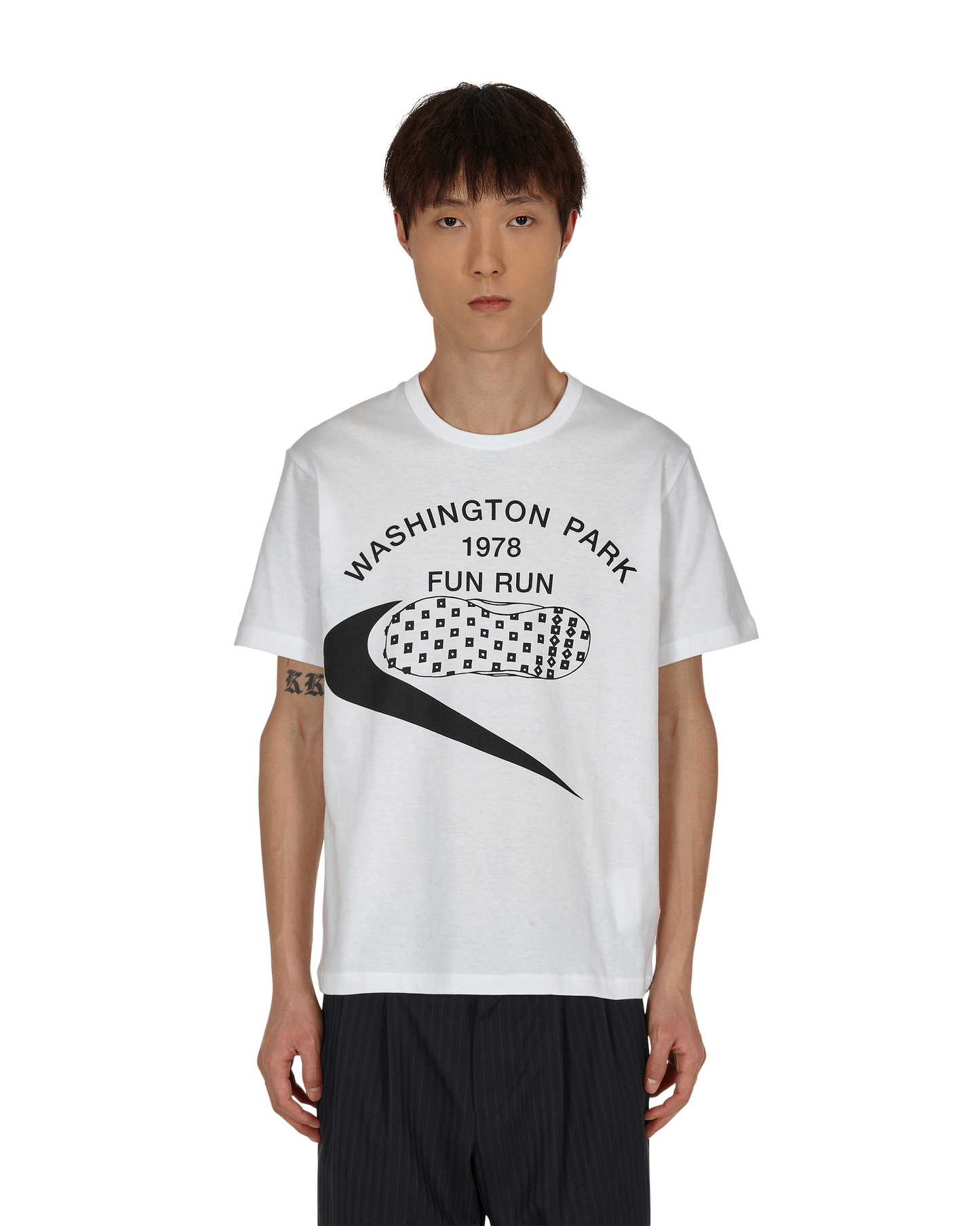 Comme Des Garcons Black T-Shirt White T-Shirts Shortsleeve 1H-T103-W21 1