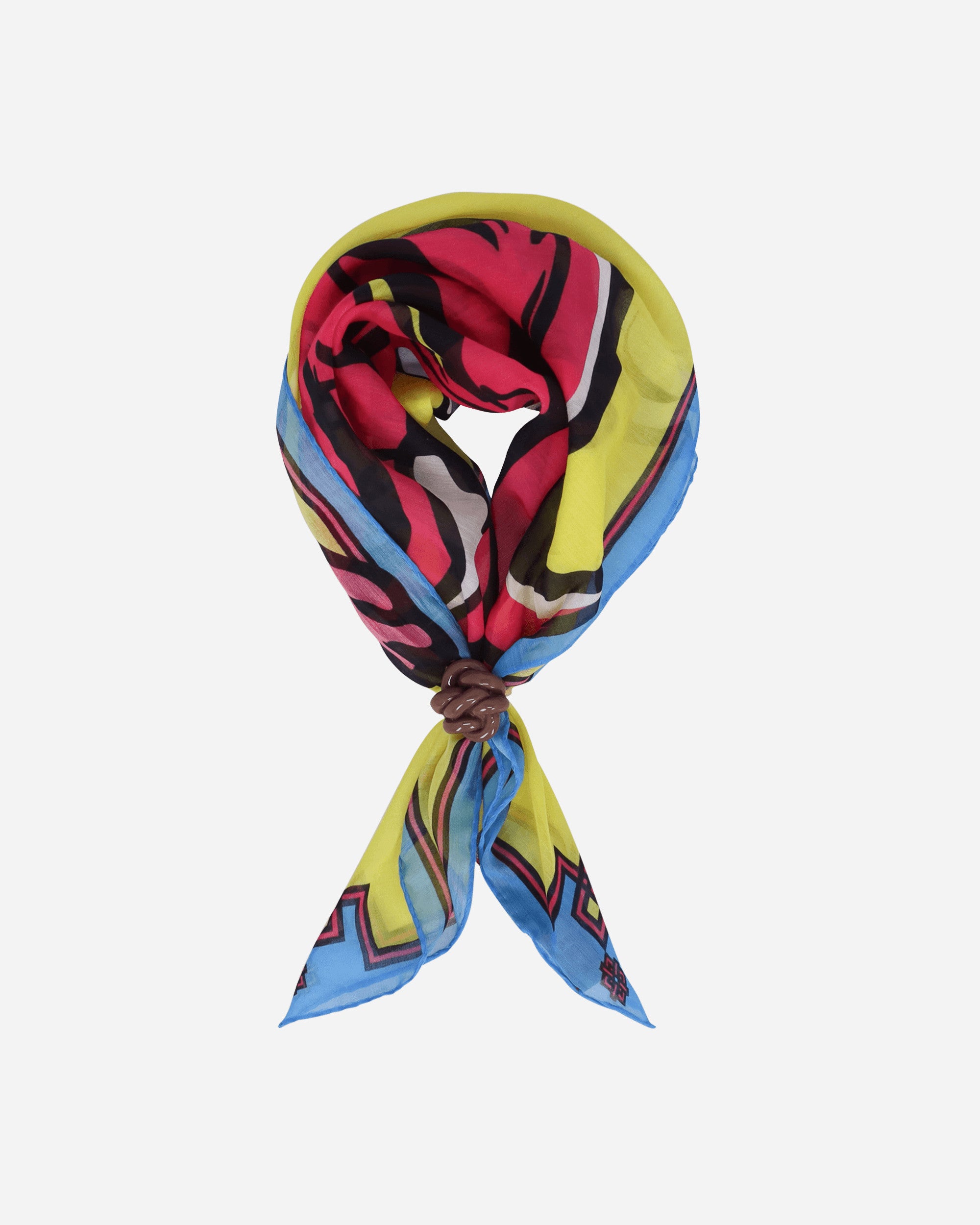 Cormio Foulard Squirrel Yellow Gloves and Scarves Scarves and Warmneck CORSQUIRRELFOU YELLOW