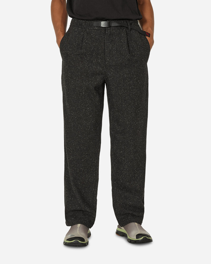 Wool Relaxed Pleated Trousers Charcoal