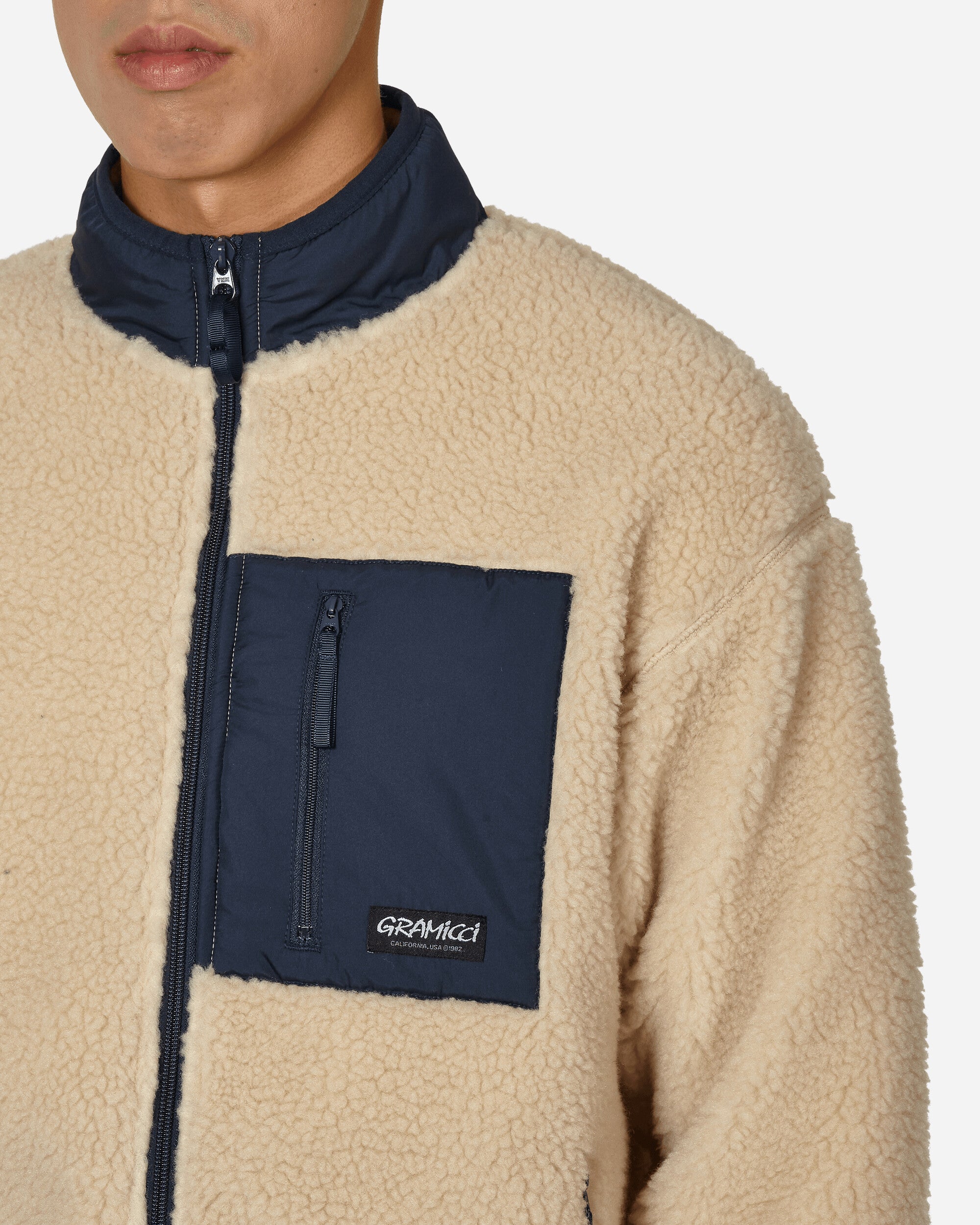Gramicci Sherpa Jacket Natural Coats and Jackets Fleece Jackets F3FU-J061 NATURAL