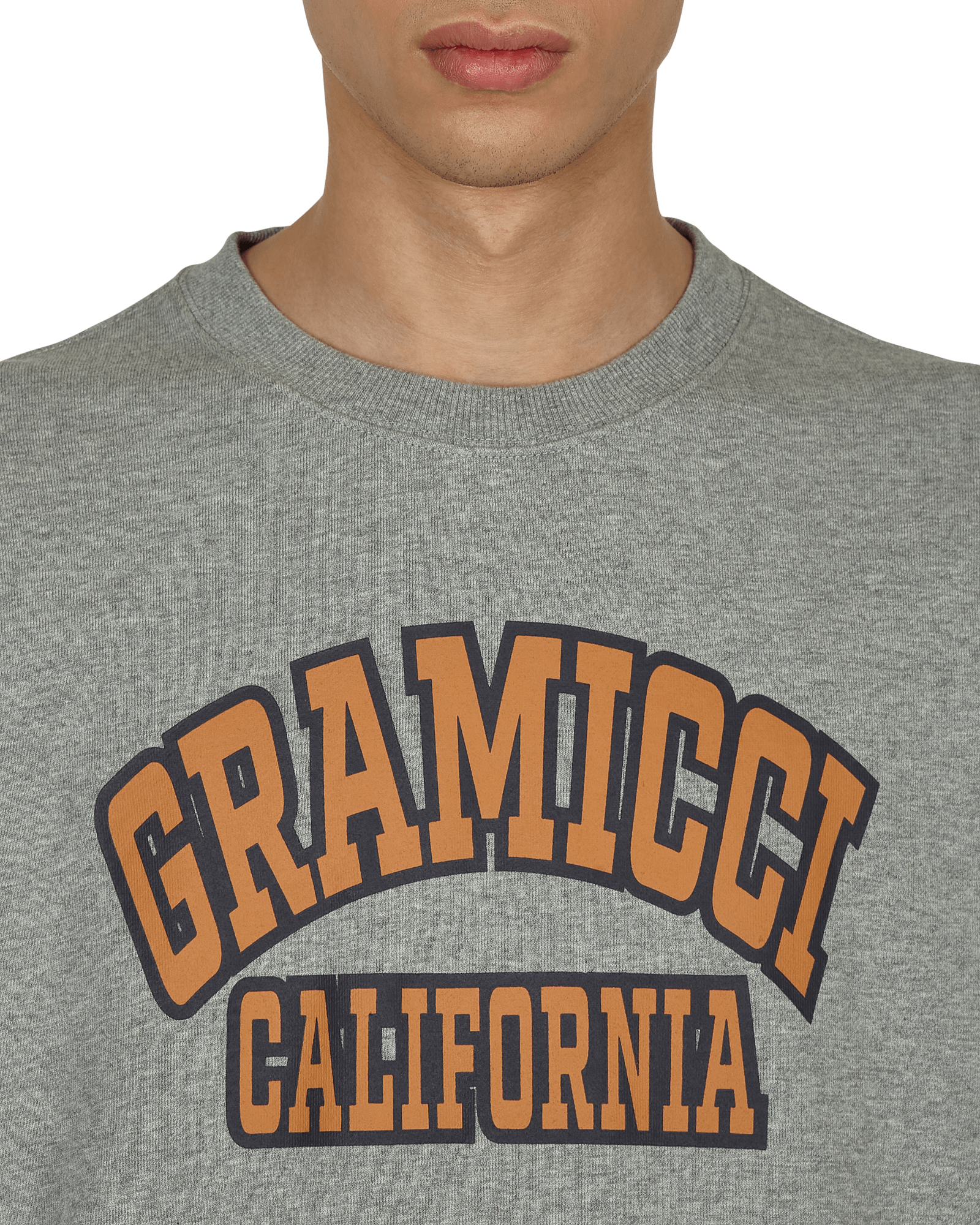 Gramicci Logo Sweatshirt Heathergrey T-Shirts Longsleeve GUJK-21F081 HEATHERGREY