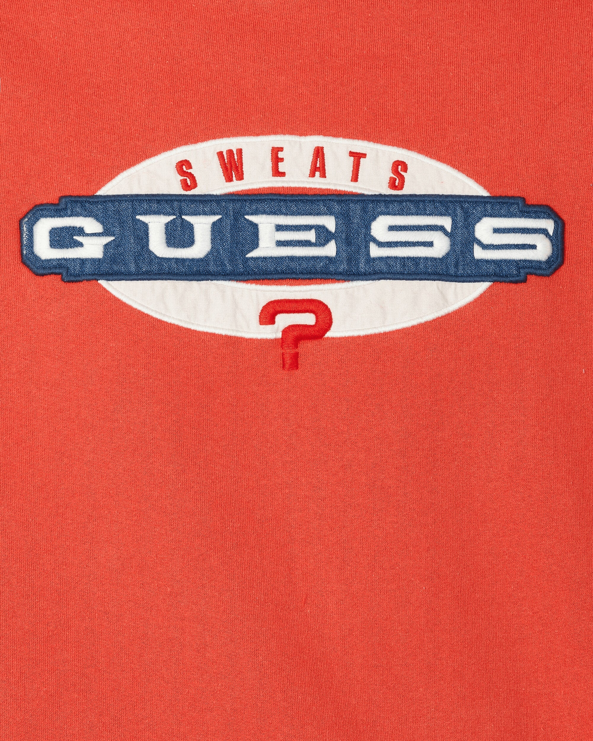Guess USA Gusa Vintage Logo Crewneck Strawberry Red Sweatshirts Crewneck M3GQ02KBMY0 G5K6
