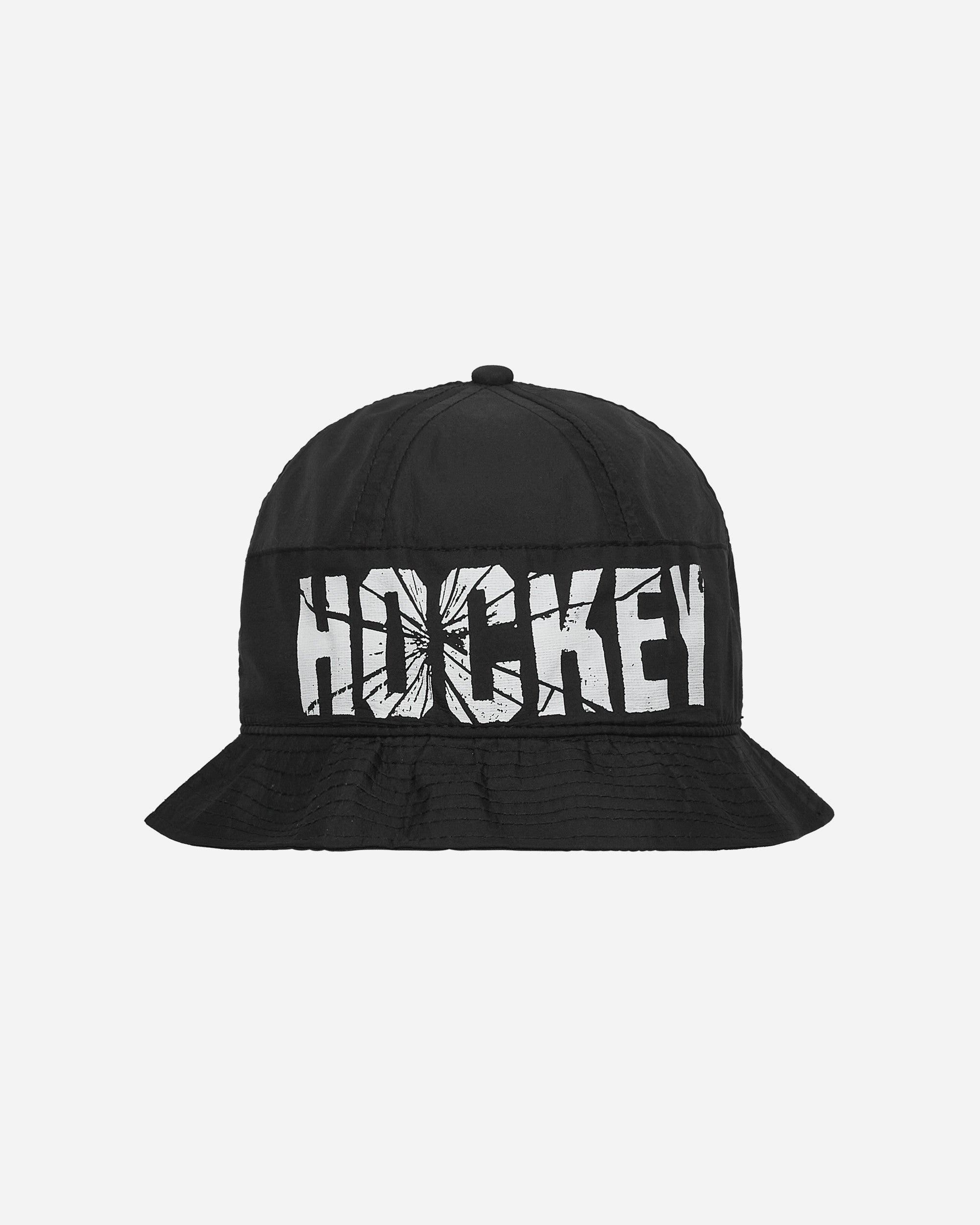 Hockey Hockey Crinkle Bell Bucket Hat Black Hats Bucket PN1869 001