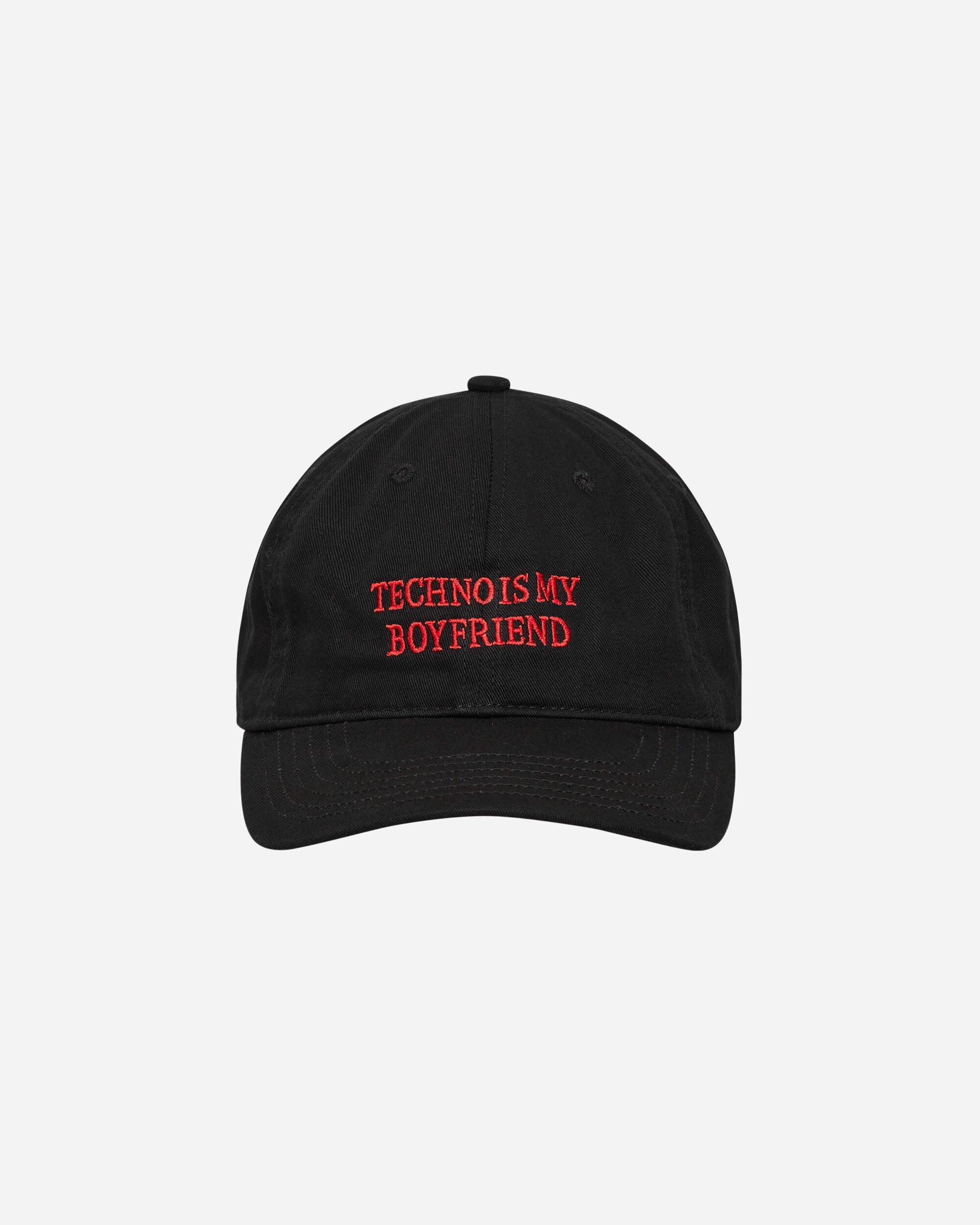 Idea Book Techno Is My Boyfriend Hat - Slam Jam Exclusive Black Hats Caps IBTECHNOHAT BLACK