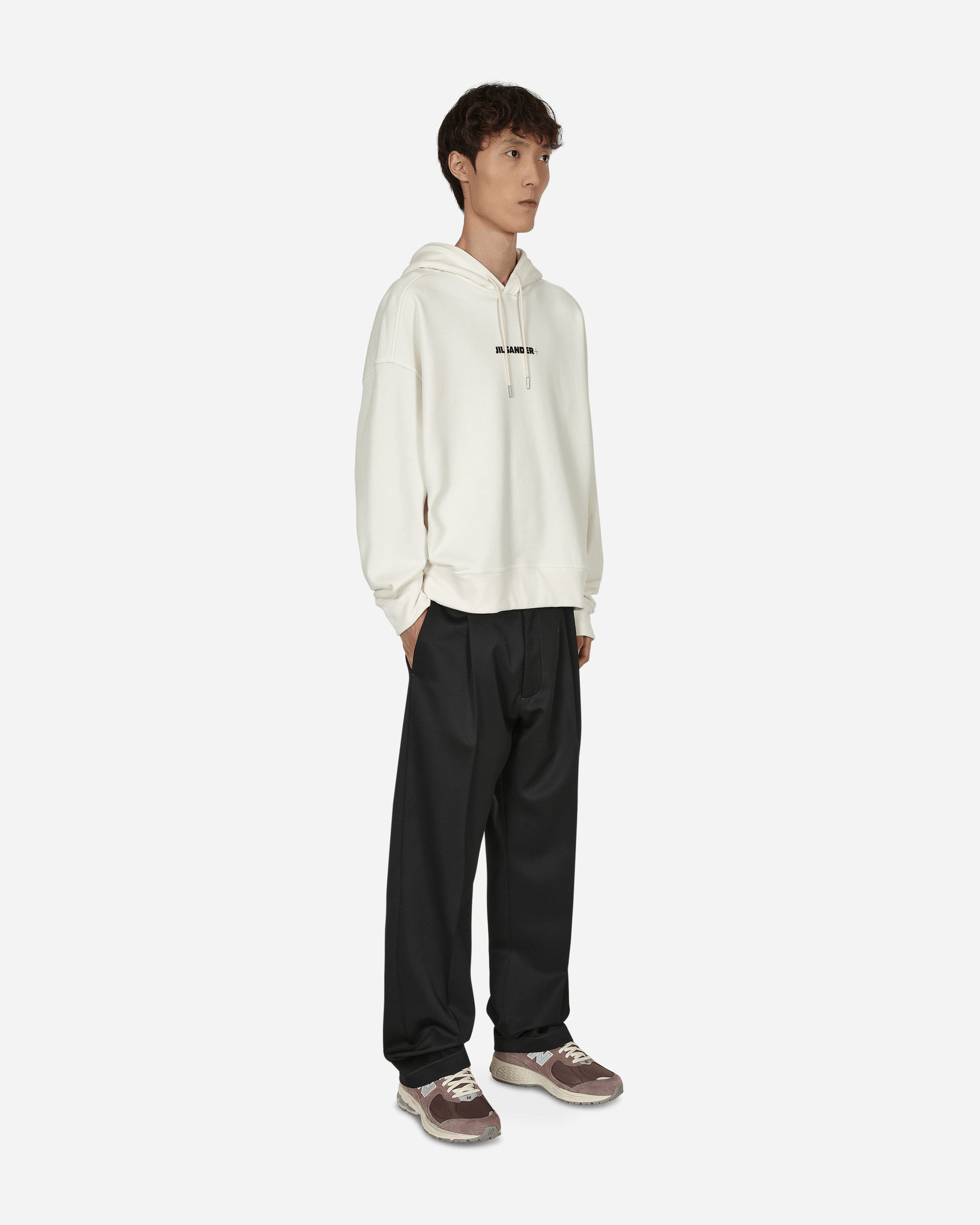 Logo Hooded Sweatshirt White