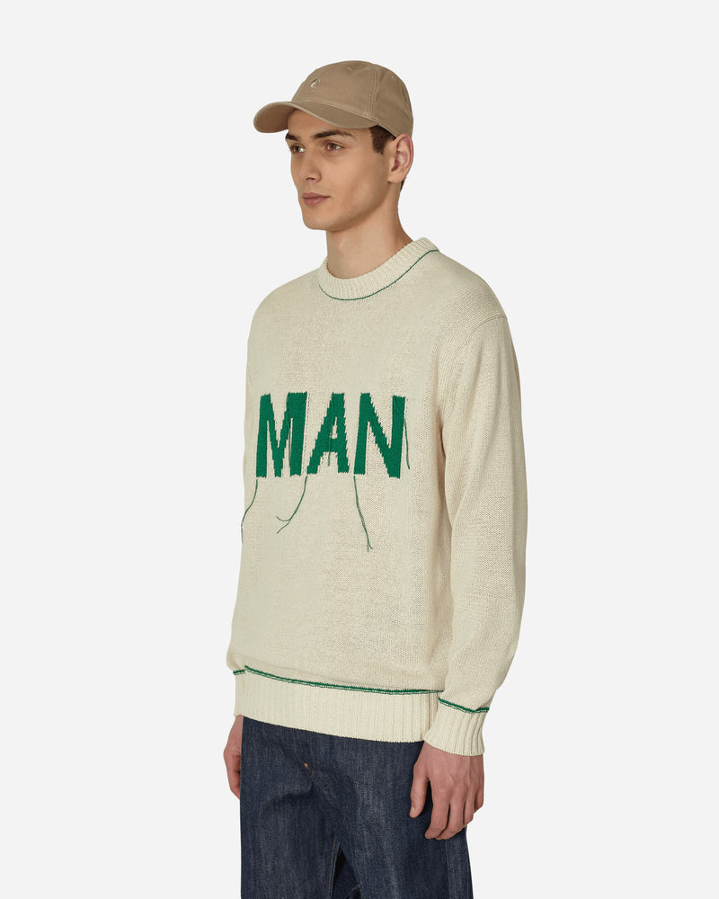 Junya Watanabe Man Men'S Sweater Natural/Green Knitwears Sweaters WK-N001-S23 1