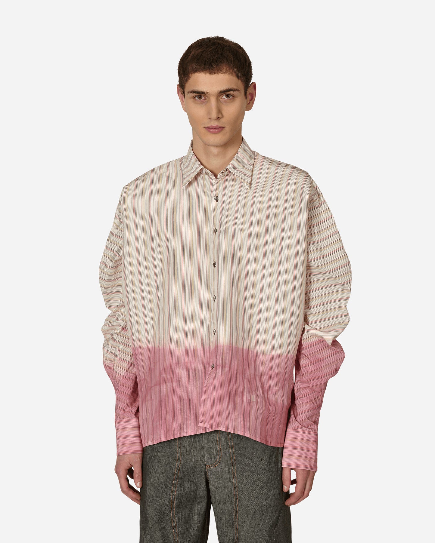 Lueder Andrea Shirt Dip-Dyed Hem White/Multi Shirts Longsleeve Shirt SS23LSHS16COPL23 1