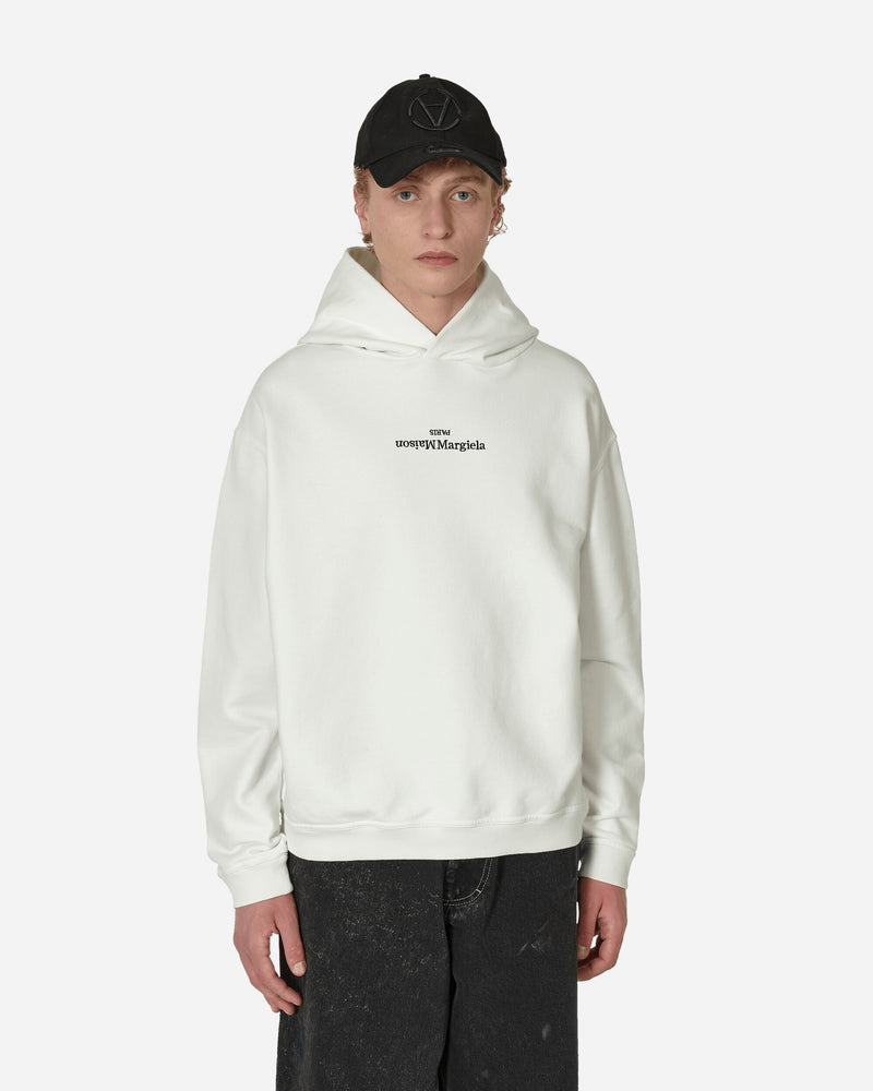 Maison Margiela Reversed Logo Sweatshirt Off White/Black Embroidery Sweatshirts Hoodies S50GU0167 961