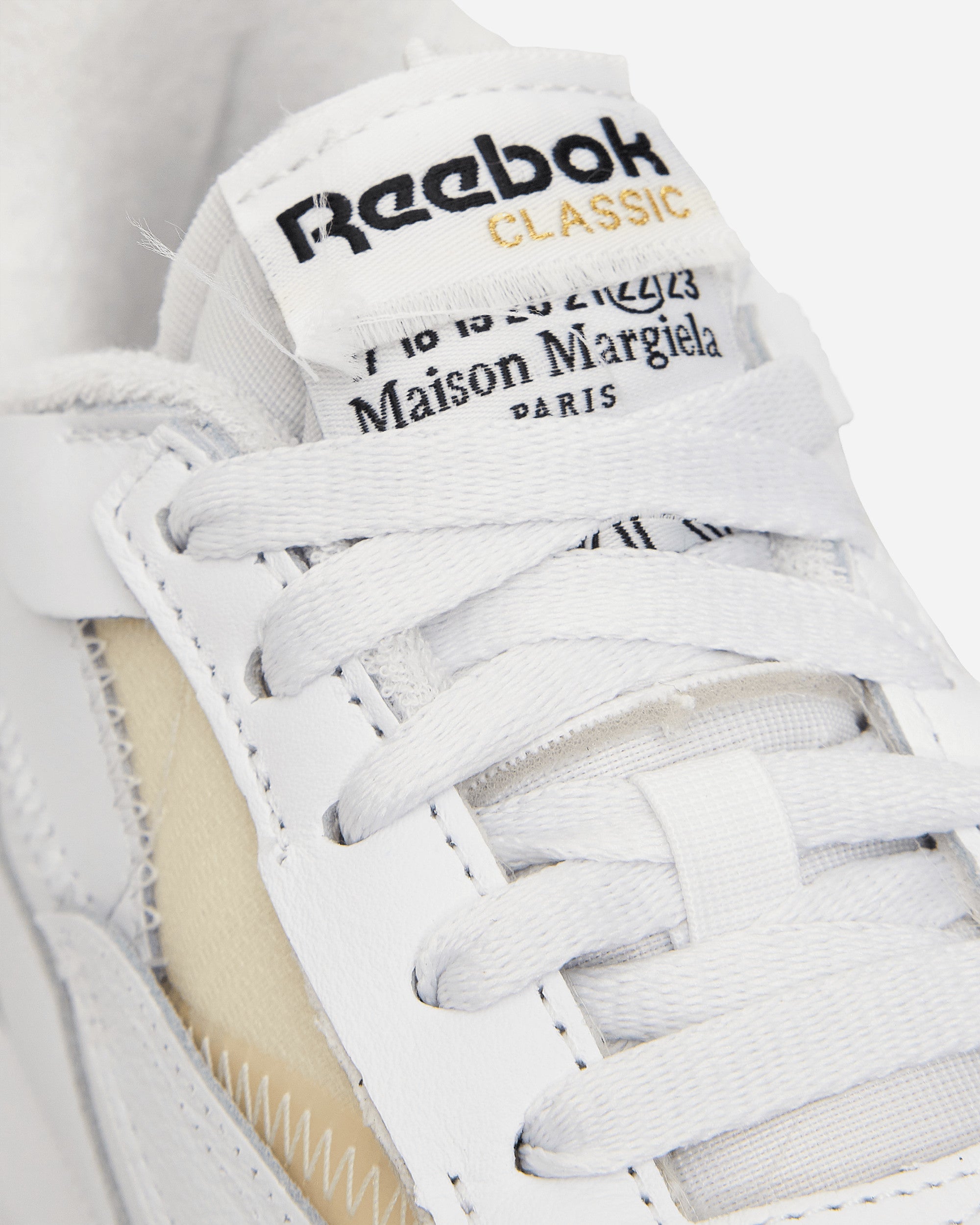 Maison Margiela Margiela X Reebok Cl Leather White Sneakers Low S37WS0588 T1003
