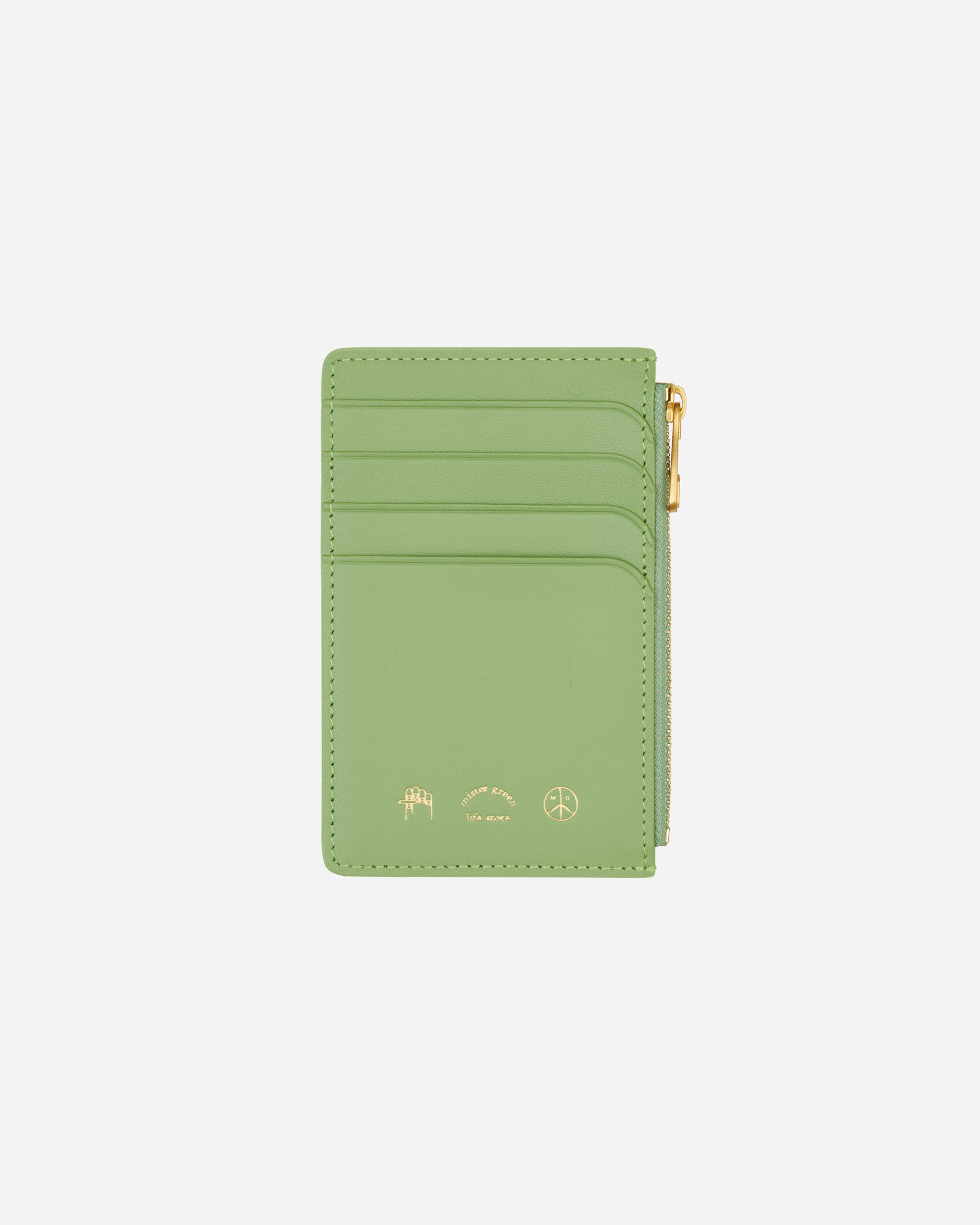 Mister Green Zippered Card Case Green Wallets and Cardholders Cardholders MGZIPCARDCASE 001