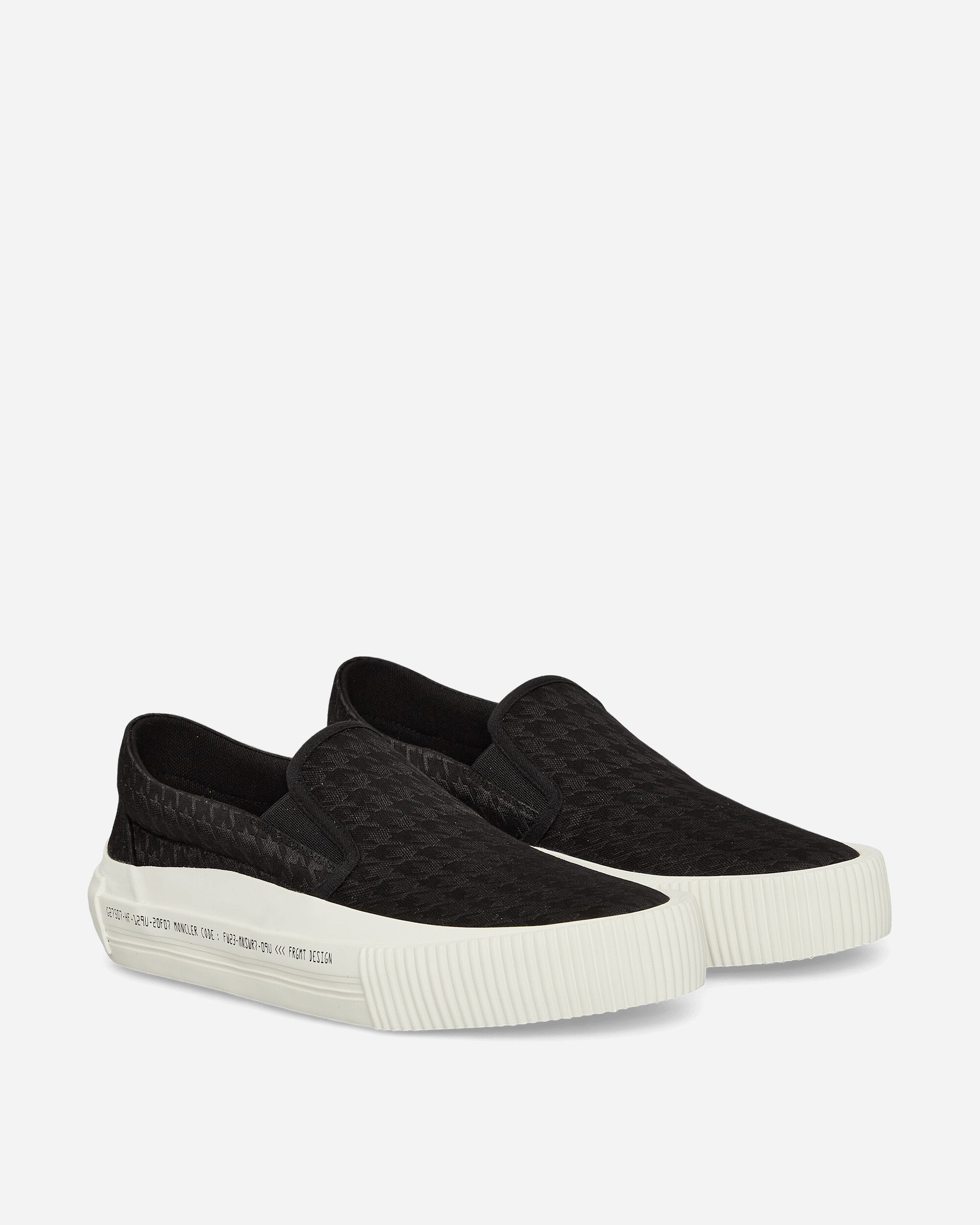 FRGMT Vulcan Slip On Sneakers Black / White