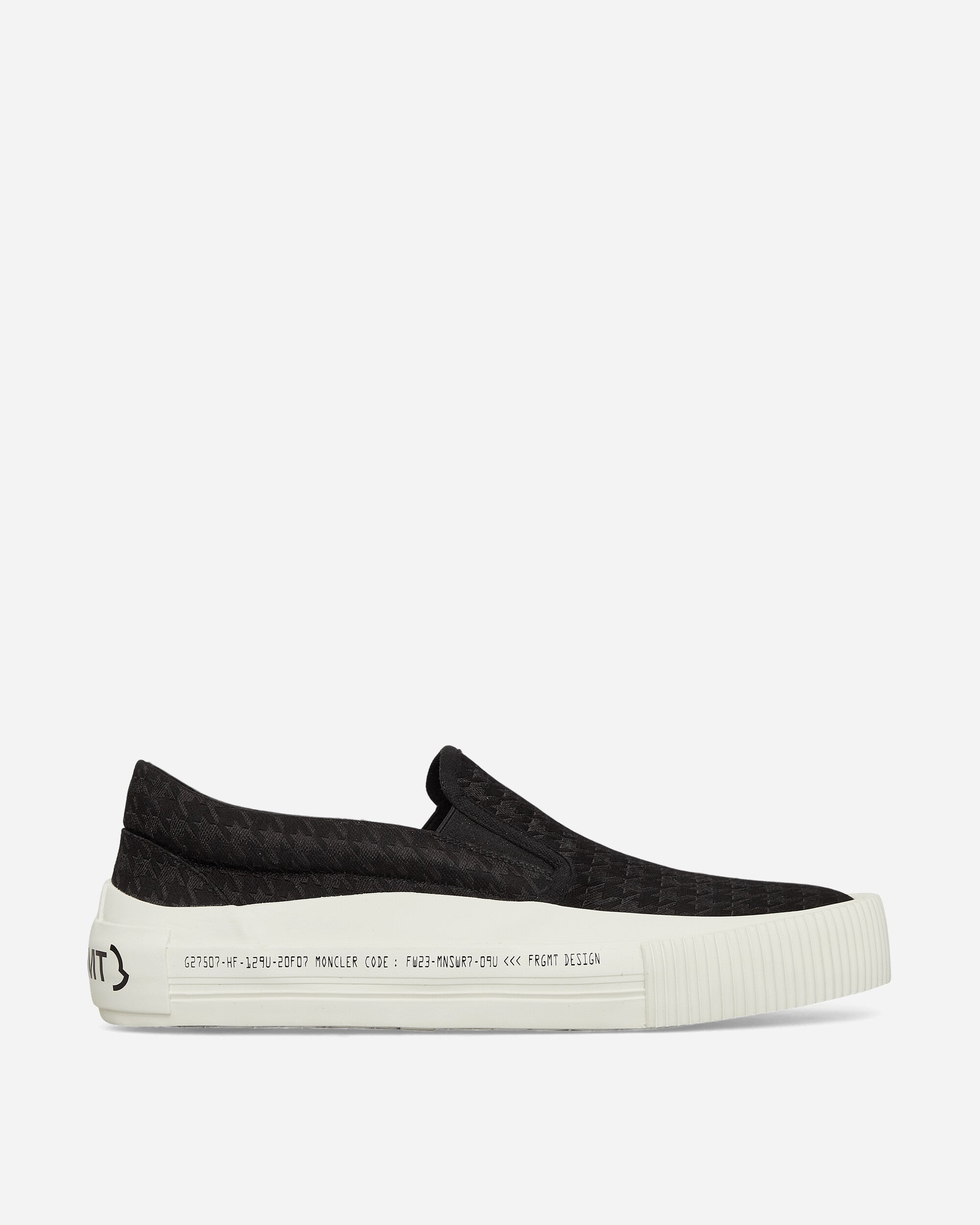 FRGMT Vulcan Slip On Sneakers Black / White