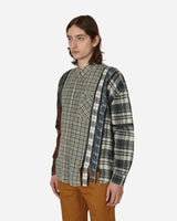 Needles Flannel Shirt - 7 Cuts Zipped Wide Shirt Assorted Shirts Longsleeve Shirt MR343 1012