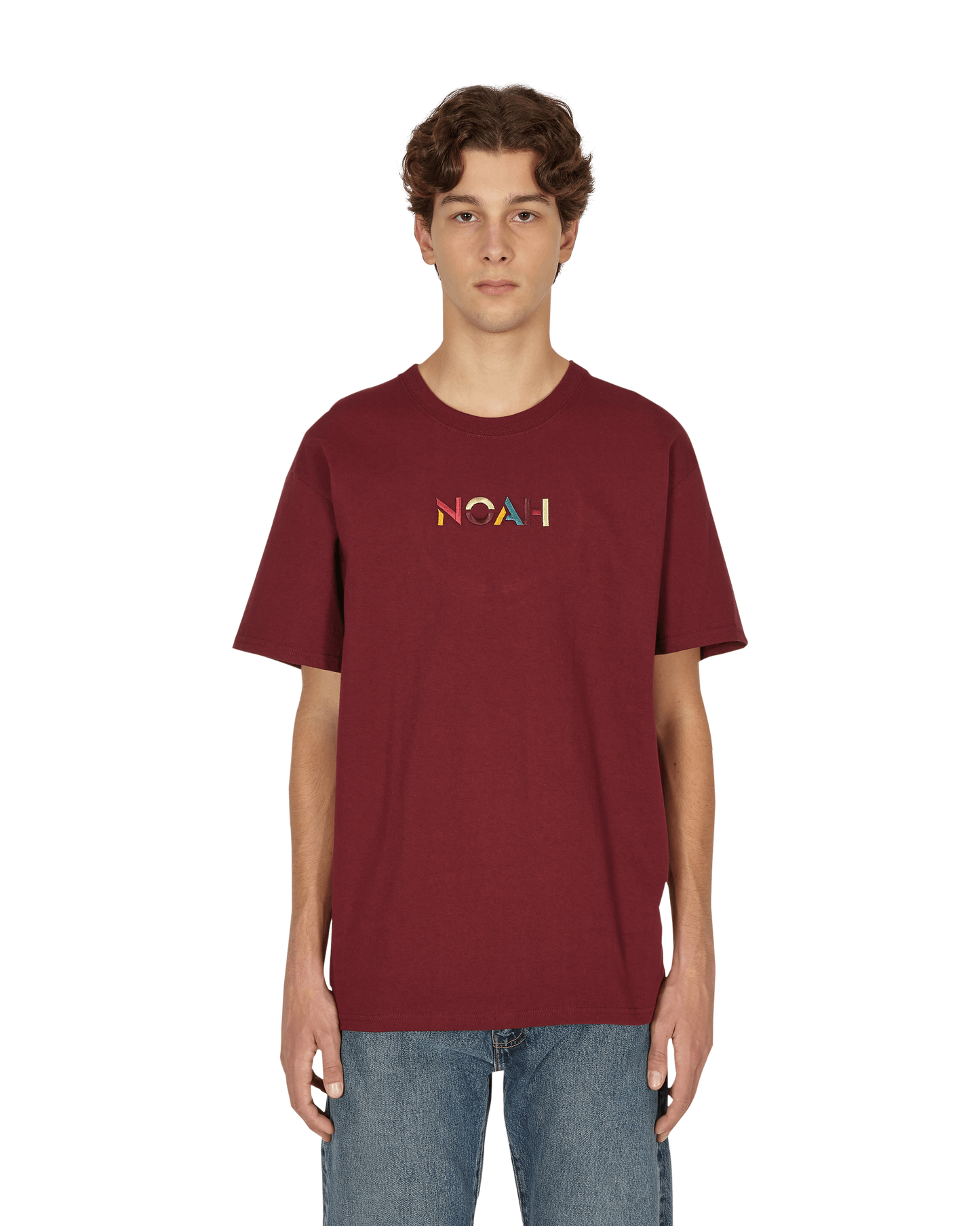 Noah Sign Tee Athletic Maroon T-Shirts Shortsleeve T010FW21 AMN